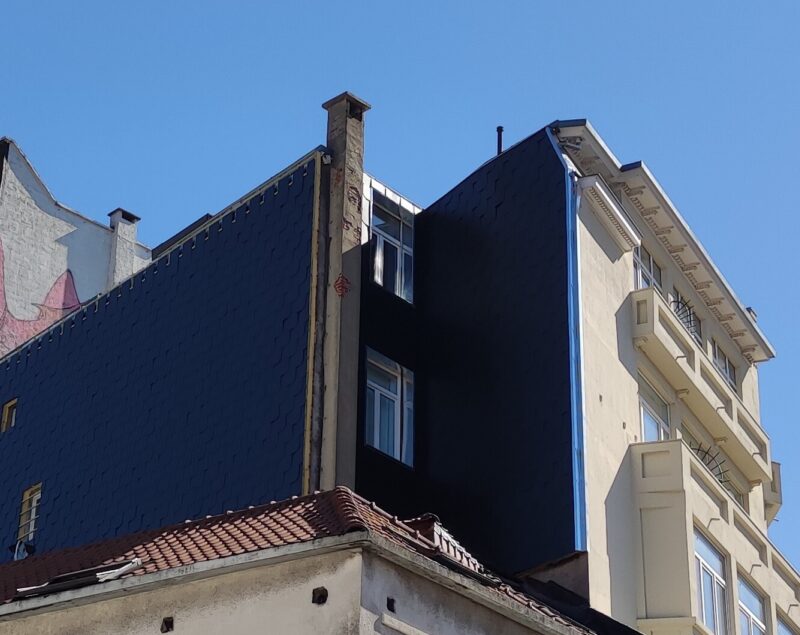 Remplacement dun bardage en ardoises a bruxelles 7