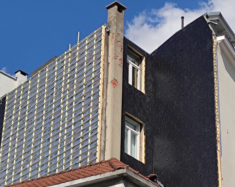 Remplacement dun bardage en ardoises a bruxelles 8