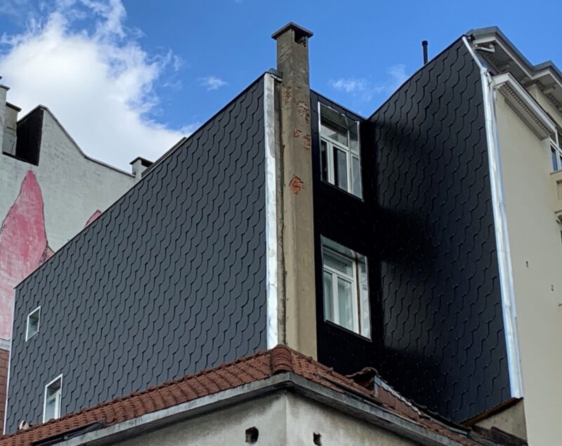 Remplacement dun bardage en ardoises a bruxelles 9