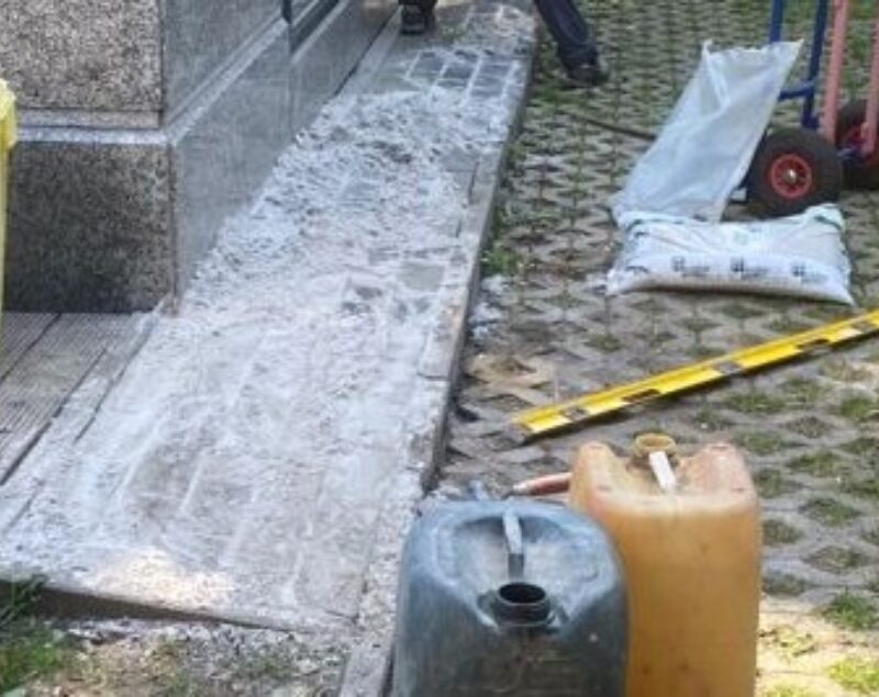 Reparation dun dallage exterieur a evere 3